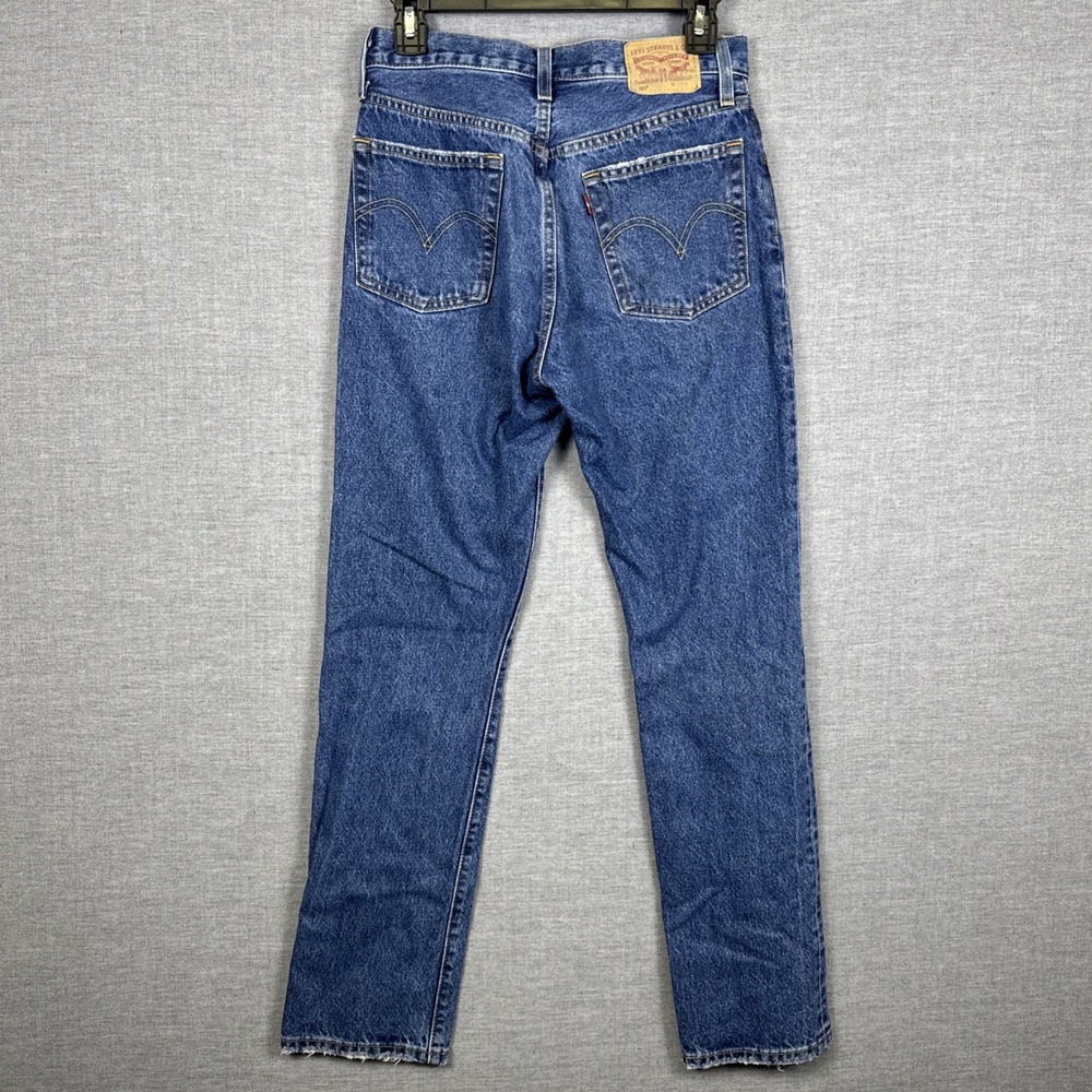 Levi's Blue Straight Leg Women's Jeans - Picture 6 of 9